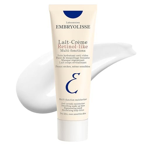 Embryolisse Lait-Crème Retinol Alternative Anti-Aging Face Moisturizer & Makeup Primer - Reduces Fine Lines & Wrinkles, 2.54 Fl Oz Avelisse