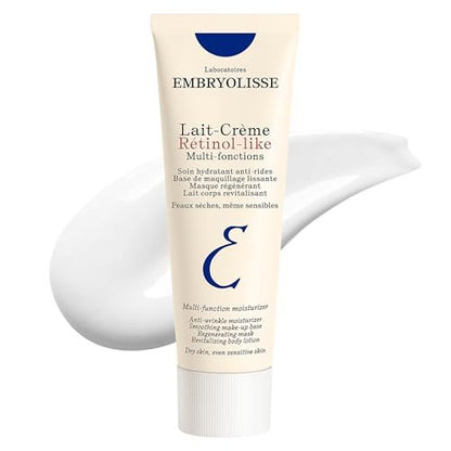 Embryolisse Lait-Crème Retinol Alternative Anti-Aging Face Moisturizer & Makeup Primer - Reduces Fine Lines & Wrinkles, 2.54 Fl Oz Avelisse