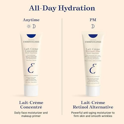 Embryolisse Lait-Crème Retinol Alternative Anti-Aging Face Moisturizer & Makeup Primer - Reduces Fine Lines & Wrinkles, 2.54 Fl Oz Avelisse