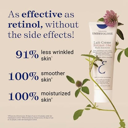 Embryolisse Lait-Crème Retinol Alternative Anti-Aging Face Moisturizer & Makeup Primer - Reduces Fine Lines & Wrinkles, 2.54 Fl Oz Avelisse