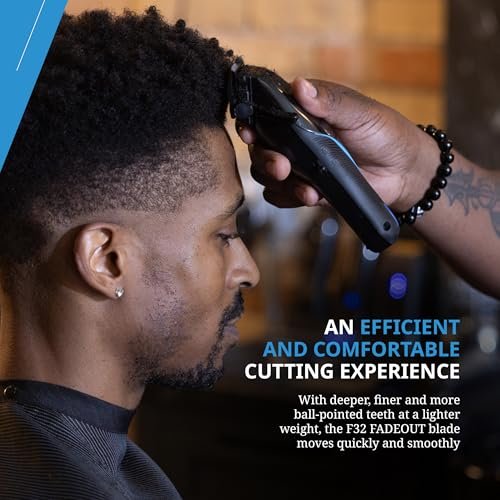 Wahl Professional 5-Star Vapor Clipper with F32 Fadeout Adjustable Balding Blade – Cord/Cordless, Adaptable Speed Control Avelisse