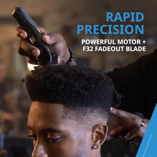 Wahl Professional 5-Star Vapor Clipper with F32 Fadeout Adjustable Balding Blade – Cord/Cordless, Adaptable Speed Control Avelisse