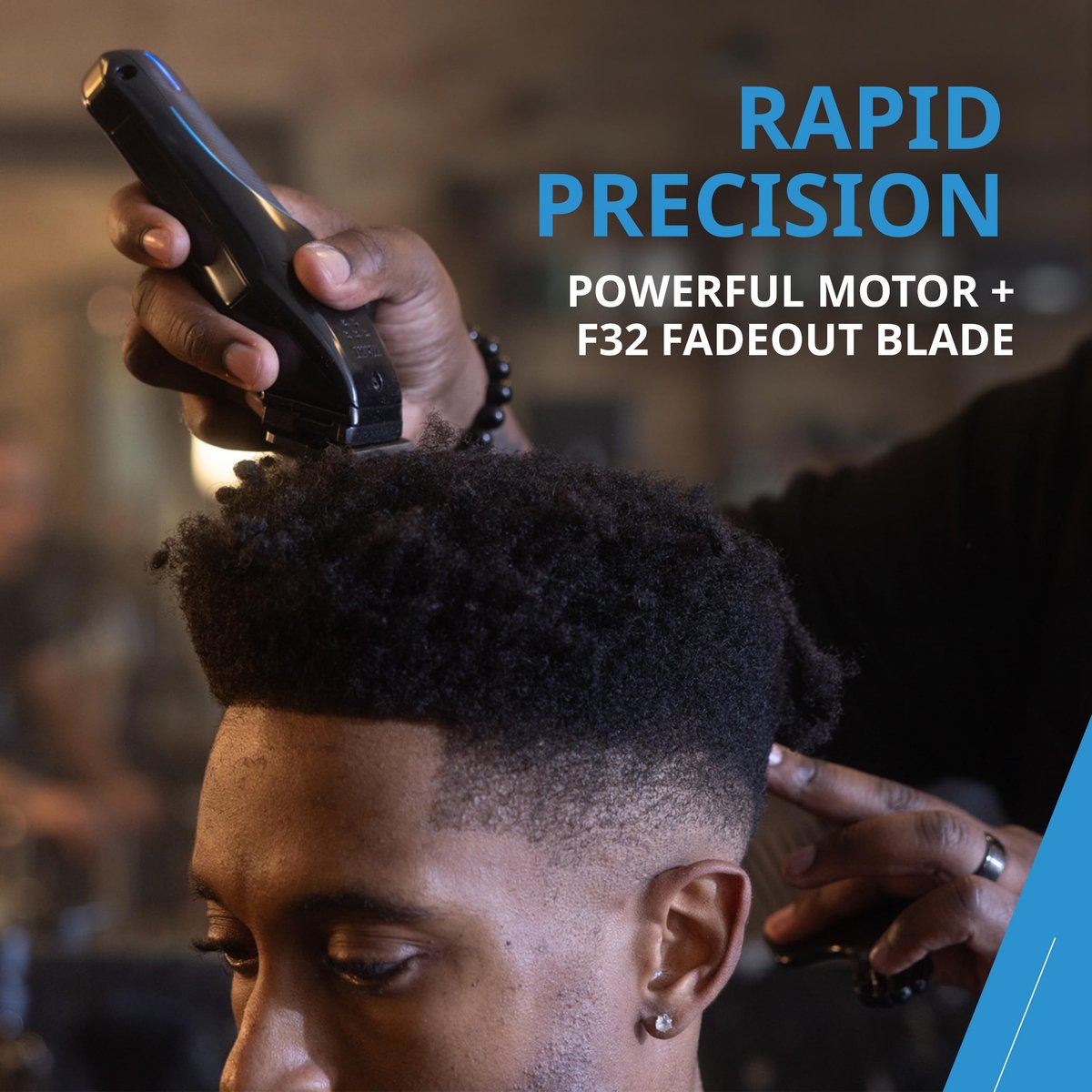 Wahl Professional 5-Star Vapor Clipper with F32 Fadeout Adjustable Balding Blade – Cord/Cordless, Adaptable Speed Control Avelisse
