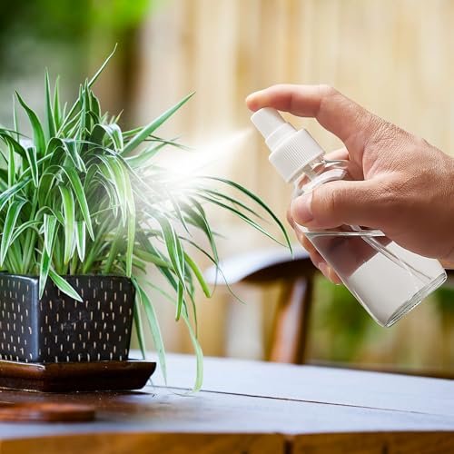 Bastelica Clear Glass Spray Bottles 4 oz - Small Empty Spray Bottles for Essential Oils, Fine Mist for Face, Hair, Plants, Travel, Perfumes, Cleaning Solutions (4 Pack) - görsel 6