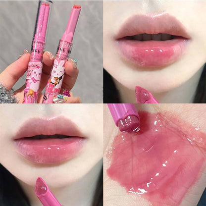 Riroenst 6 Colors Crystal Jelly Lipstick Set - Tinted Heart Shape Lip Balm, Mirror Moisturizing Lip Gloss, Waterproof Long-lasting Nourishing Lip Care Lip Tint Makeup