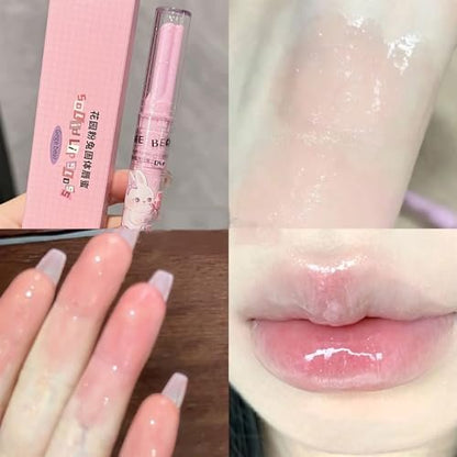 Riroenst 6 Colors Crystal Jelly Lipstick Set - Tinted Heart Shape Lip Balm, Mirror Moisturizing Lip Gloss, Waterproof Long-lasting Nourishing Lip Care Lip Tint Makeup