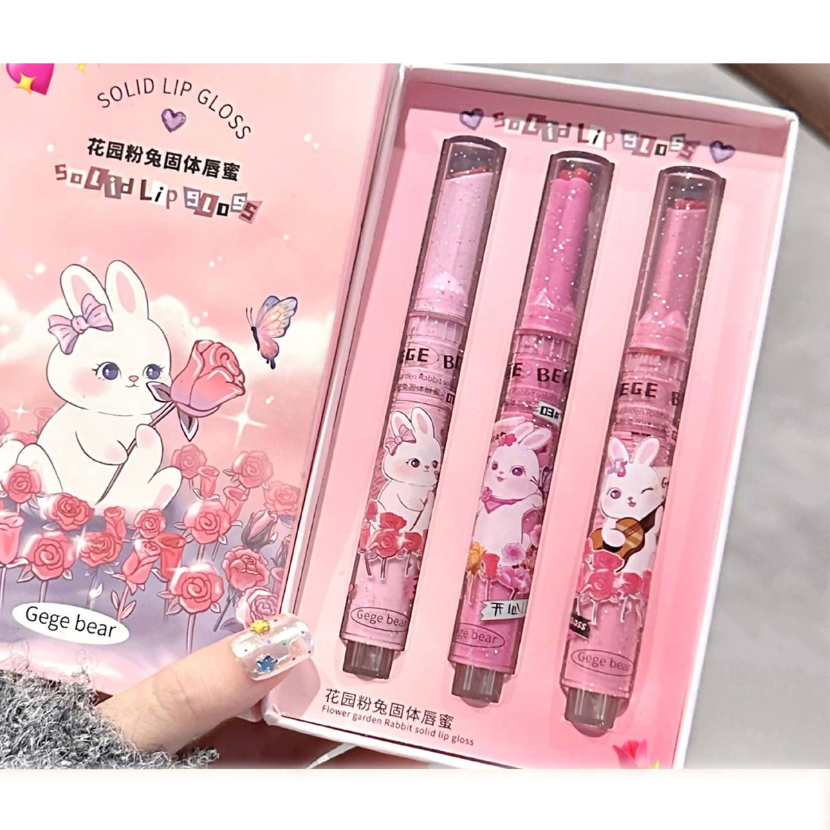 Riroenst 6 Colors Crystal Jelly Lipstick Set - Tinted Heart Shape Lip Balm, Mirror Moisturizing Lip Gloss, Waterproof Long-lasting Nourishing Lip Care Lip Tint Makeup - görsel 5