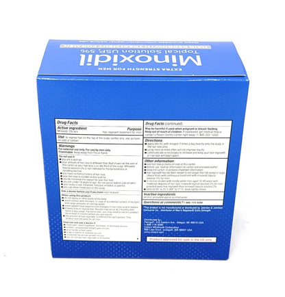 Kirkland Signature Minoxidil Topical Solution USP 5% Extra Strength Hair Regrowth Treatment for Men, 6 Months Supply (6 x 2 Fl Oz) Avelisse