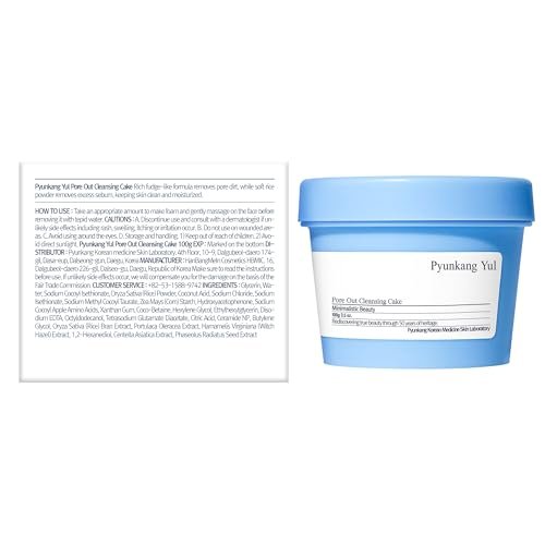Pyunkang Yul Pore Out Facial Cleanser - Sticky Clay Deep Pore Cleansing with Moisture, 3.38 Fl Oz Avelisse