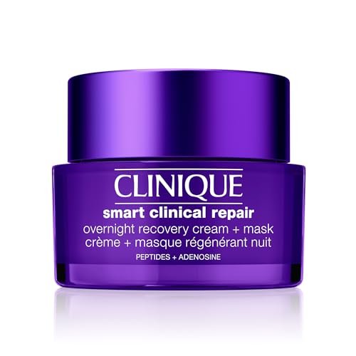 Clinique Smart Clinical Repair Anti-Aging Overnight Recovery Face Cream + Mask for All Skin Types | With Hyaluronic Acid + Peptides | Hydrating | Repairs Lines + Wrinkles, 1.7 Fl Oz Avelisse
