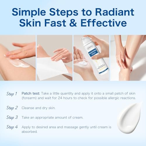 Pobemy Skin Bleaching Cream - Dark Spot Remover for Face, Intimate Areas & Body with Vitamin C - Sensitive Skin Lightening Cream for Underarms, Knees, Elbows, Inner Thighs, Bikini Line - 1.7 Fl Oz Avelisse