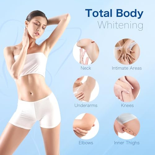 Pobemy Skin Bleaching Cream - Dark Spot Remover for Face, Intimate Areas & Body with Vitamin C - Sensitive Skin Lightening Cream for Underarms, Knees, Elbows, Inner Thighs, Bikini Line - 1.7 Fl Oz Avelisse