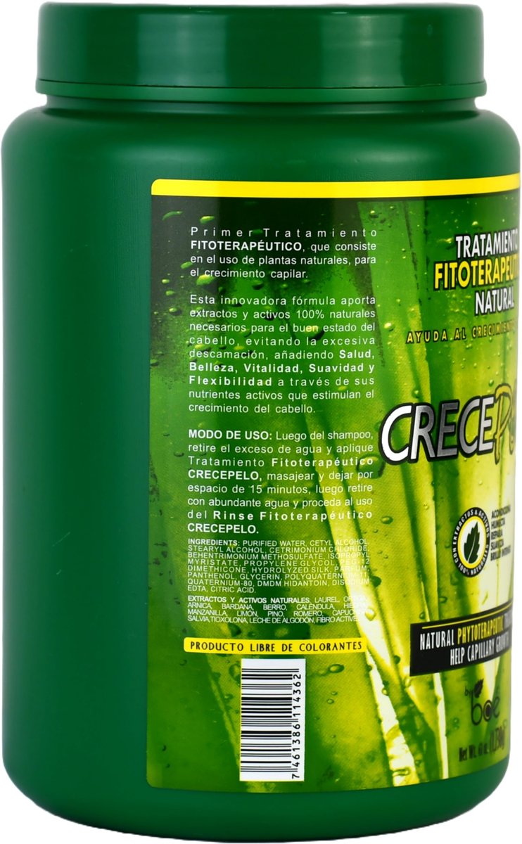 CrecePelo Natural Phytotherapeutic Hair Growth Treatment & Deep Conditioning Mask – 61 oz Avelisse