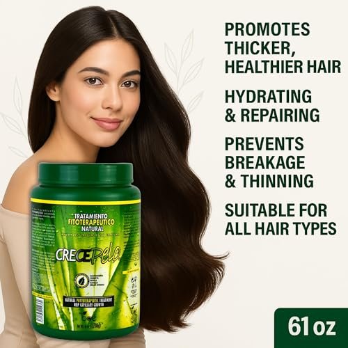CrecePelo Natural Phytotherapeutic Hair Growth Treatment & Deep Conditioning Mask – 61 oz Avelisse
