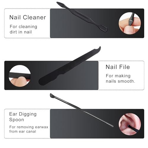 10-Piece Nail Clipper & Grooming Set – Professional Manicure Kit with Travel Case, Ideal Christmas Gift for Men & Women - görsel 12