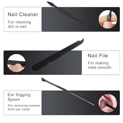 10-Piece Nail Clipper & Grooming Set – Professional Manicure Kit with Travel Case, Ideal Christmas Gift for Men & Women