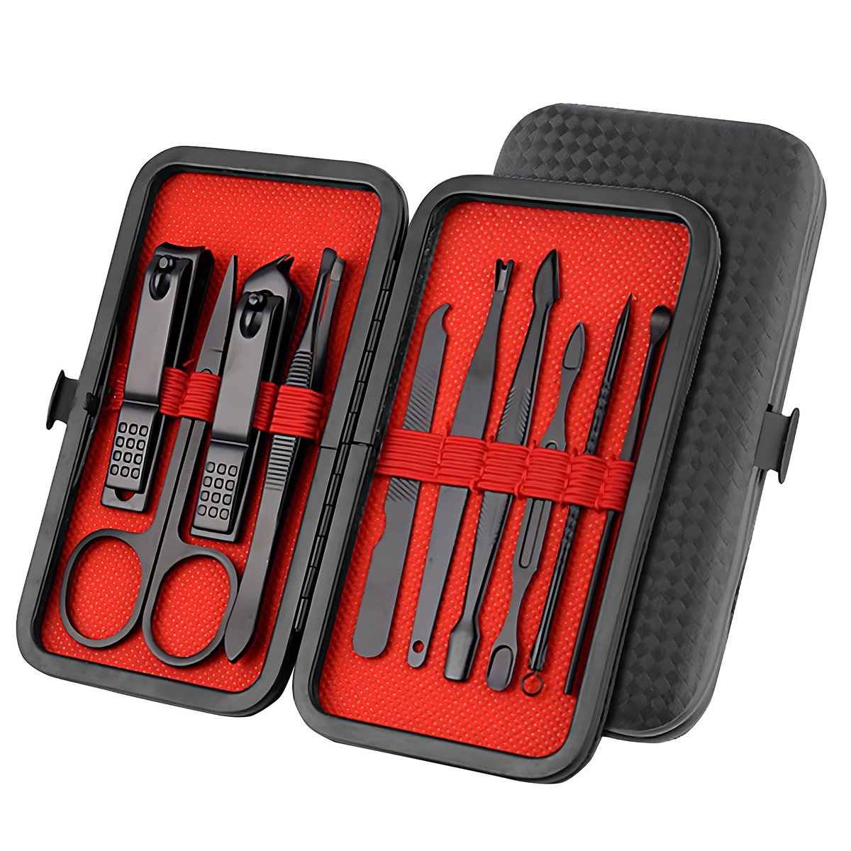 10-Piece Nail Clipper & Grooming Set – Professional Manicure Kit with Travel Case, Ideal Christmas Gift for Men & Women - görsel 1