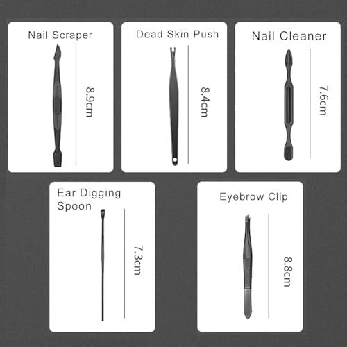 10-Piece Nail Clipper & Grooming Set – Professional Manicure Kit with Travel Case, Ideal Christmas Gift for Men & Women - görsel 18