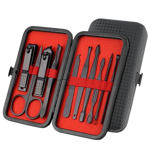 10-Piece Nail Clipper & Grooming Set – Professional Manicure Kit with Travel Case, Ideal Christmas Gift for Men & Women - görsel 2