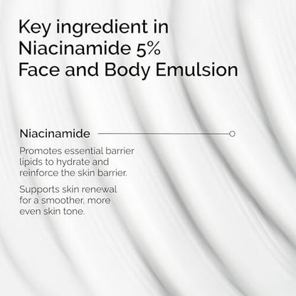 The Ordinary Niacinamide 5% Face and Body Emulsion - Dark Spot & Skin Tone Corrector, 3.4 Fl Oz Avelisse