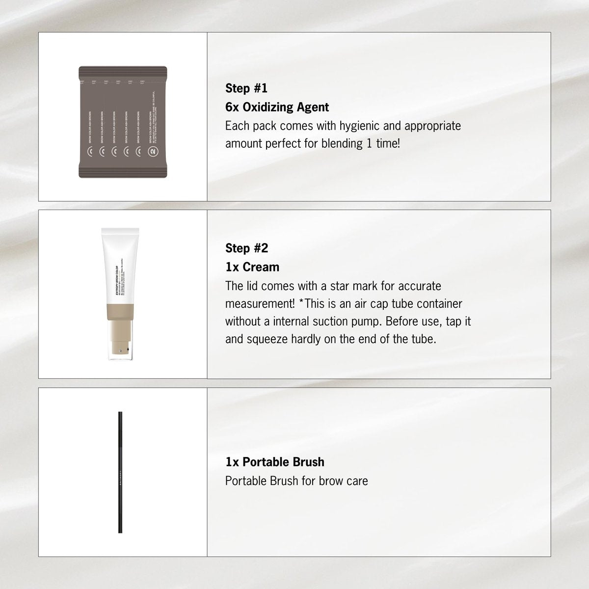 ENTROPY MAKEUP Brow Color Ash Brown – Long-Lasting Eyebrow Kit for Natural-Looking Brows (Up to 4 Weeks, Nourishing Aloe Vera & Moringa Extract, 6 Applications) Avelisse