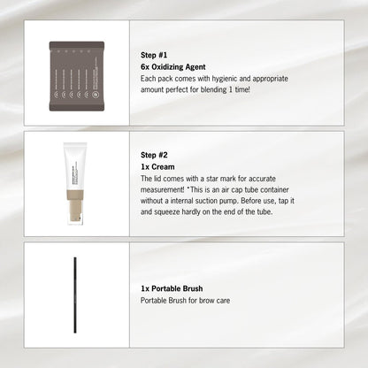 ENTROPY MAKEUP Brow Color Ash Brown – Long-Lasting Eyebrow Kit for Natural-Looking Brows (Up to 4 Weeks, Nourishing Aloe Vera & Moringa Extract, 6 Applications) Avelisse