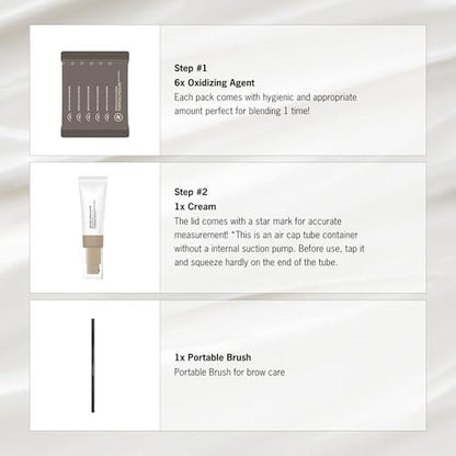 ENTROPY MAKEUP Brow Color Ash Brown – Long-Lasting Eyebrow Kit for Natural-Looking Brows (Up to 4 Weeks, Nourishing Aloe Vera & Moringa Extract, 6 Applications) Avelisse
