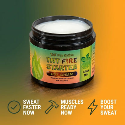 TNT Pro Series Hot Sweat Cream - Workout Sweat Gel for Enhanced Sweating, Skin Tightening & Firming - Non-Greasy, Fast-Absorbing Pre-Workout Essential (4 Fl Oz) Avelisse