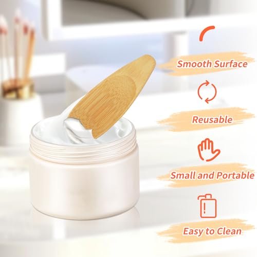 4-Pack Bamboo Deodorant Cream Applicators - Multi-Functional Skincare & Beauty Spatulas for Creams, Masks, and Clays - görsel 10