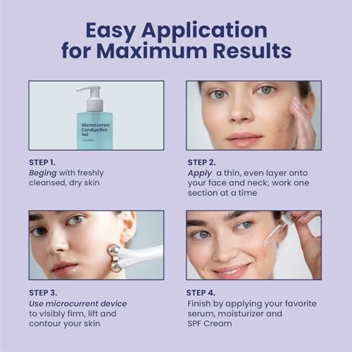 10oz Conductive Gel for Microcurrent Devices with Collagen Peptides & Hyaluronic Acid – 24-Hour Moisture Lock - görsel 16