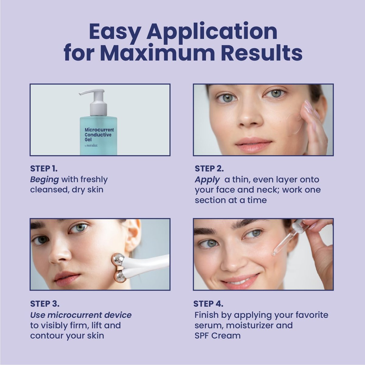 10oz Conductive Gel for Microcurrent Devices with Collagen Peptides & Hyaluronic Acid – 24-Hour Moisture Lock - görsel 15
