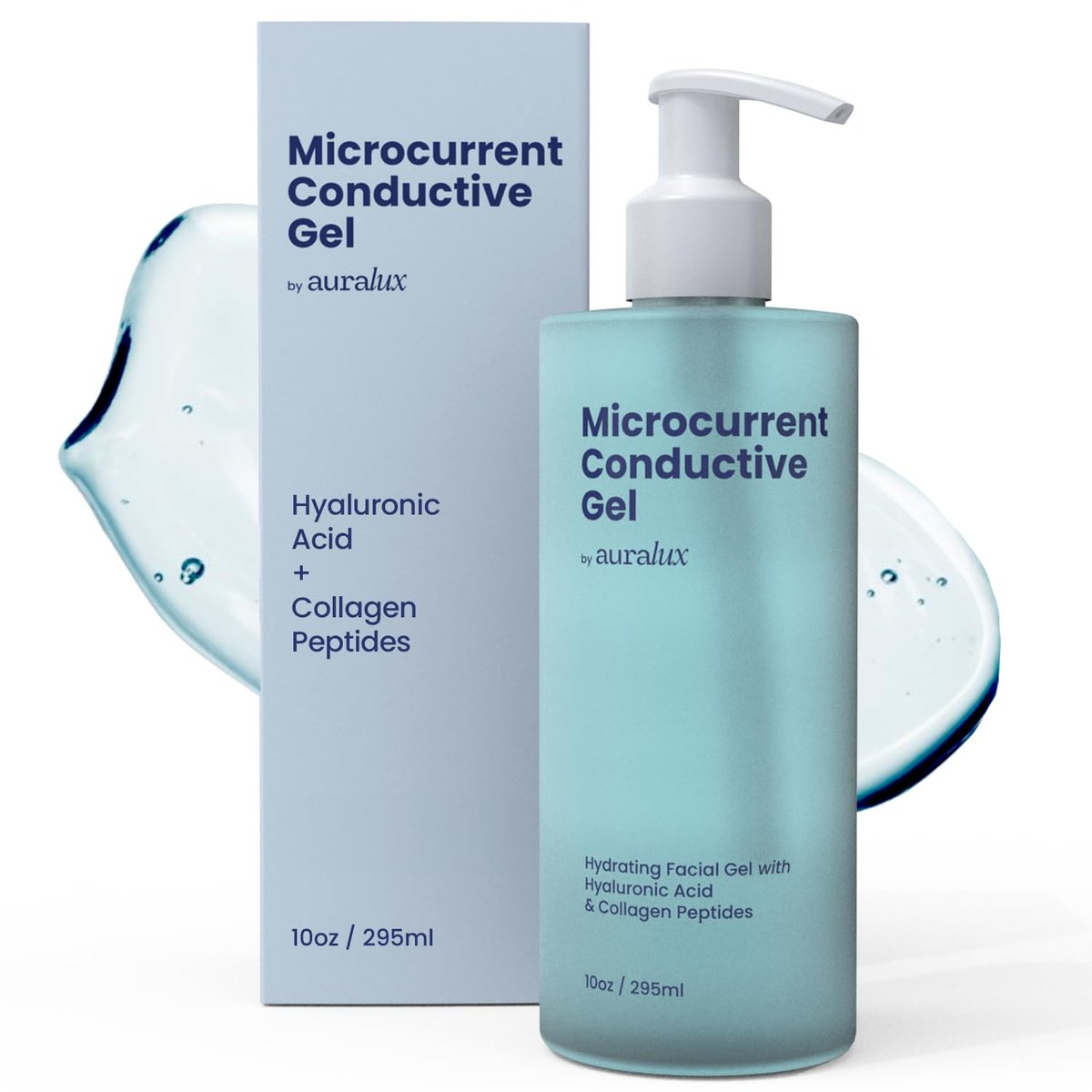 10oz Conductive Gel for Microcurrent Devices with Collagen Peptides & Hyaluronic Acid – 24-Hour Moisture Lock - görsel 1