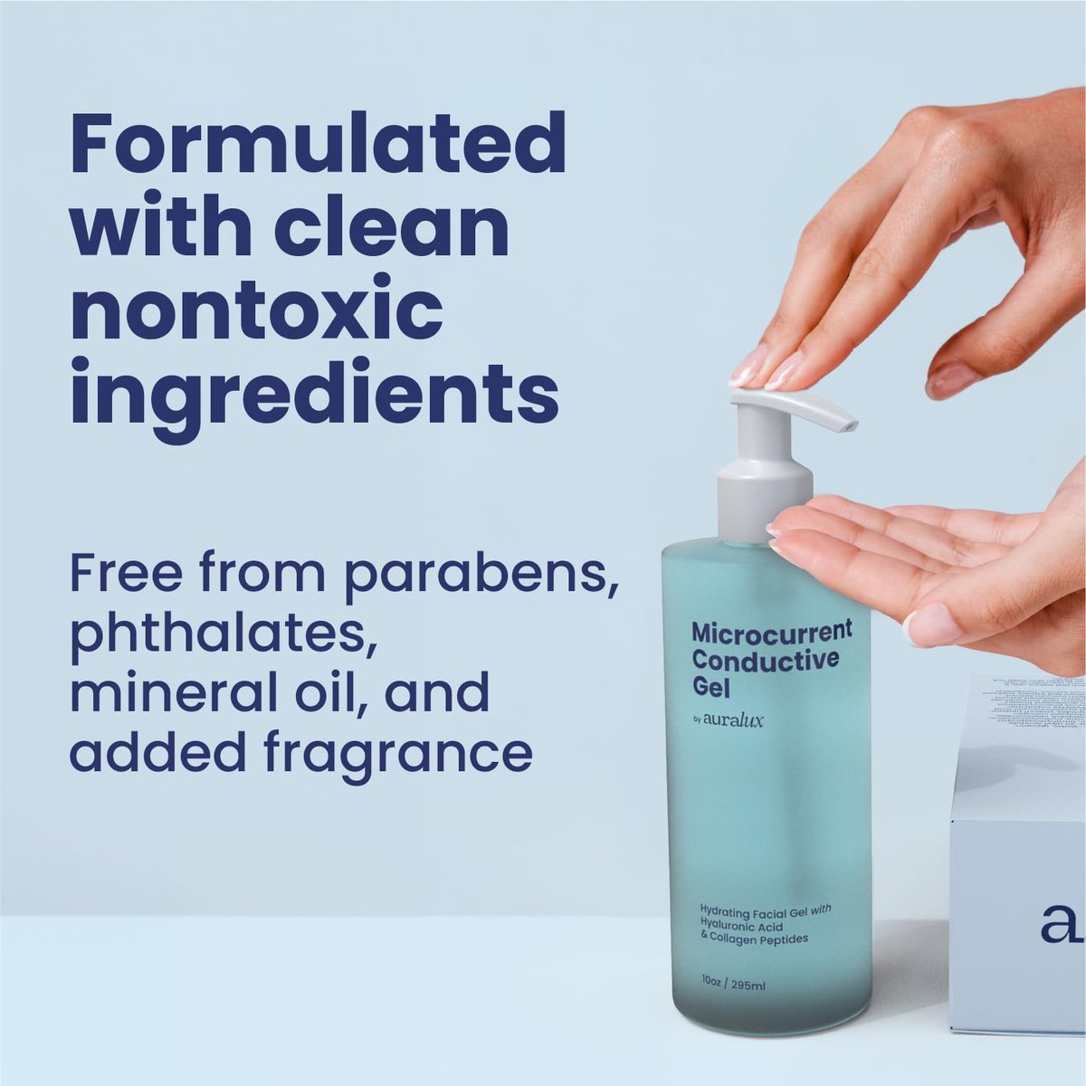 10oz Conductive Gel for Microcurrent Devices with Collagen Peptides & Hyaluronic Acid – 24-Hour Moisture Lock - görsel 9