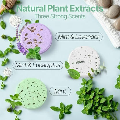 Shower Steamers Aromatherapy 18 Pack - Natural Essential Oils, Stress Relief, Mint & Lavender, Spa Gifts for Women, Men, Mom, Wife, Her, Him, Romance, Birthday, Mother's Day Avelisse