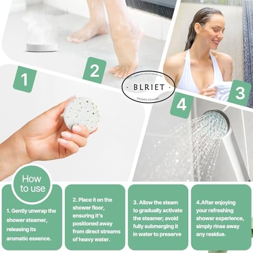 Shower Steamers Aromatherapy 18 Pack - Natural Essential Oils, Stress Relief, Mint & Lavender, Spa Gifts for Women, Men, Mom, Wife, Her, Him, Romance, Birthday, Mother's Day Avelisse