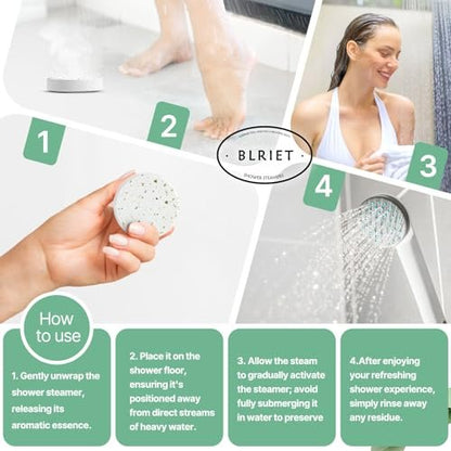 Shower Steamers Aromatherapy 18 Pack - Natural Essential Oils, Stress Relief, Mint & Lavender, Spa Gifts for Women, Men, Mom, Wife, Her, Him, Romance, Birthday, Mother's Day Avelisse