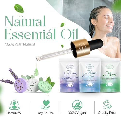 Shower Steamers Aromatherapy 18 Pack - Natural Essential Oils, Stress Relief, Mint & Lavender, Spa Gifts for Women, Men, Mom, Wife, Her, Him, Romance, Birthday, Mother's Day Avelisse