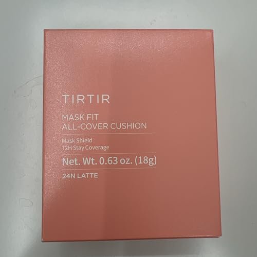 TIRTIR Mask Fit All Cover Pink Cushion Foundation - High Coverage, Velvety Matte Finish, Lightweight Flawless Correction for Redness (#24N Latte, Full Size, 0.63 Fl Oz) - görsel 14