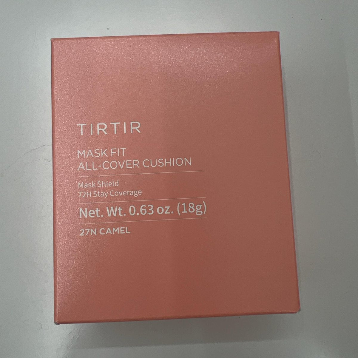 TIRTIR Mask Fit All Cover Pink Cushion Foundation - #27N Camel, High Coverage Velvety Matte Finish, Lightweight Flawless Look, Corrects Redness, Korean Cushion (Full Size, 0.63 Fl Oz) - görsel 13