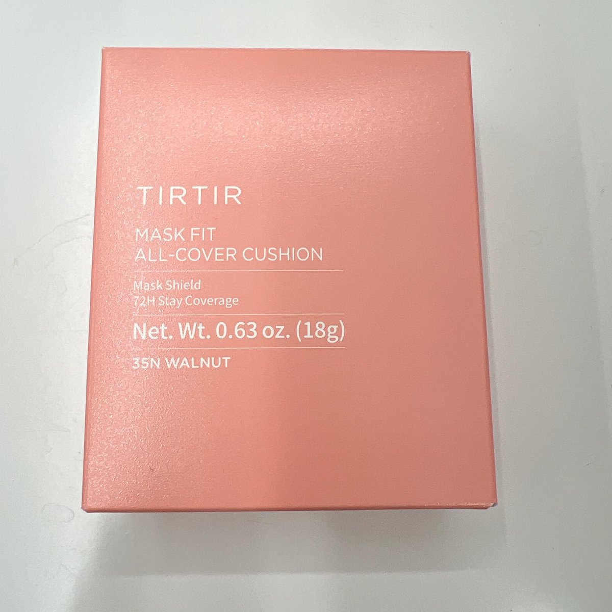 TIRTIR Mask Fit All Cover Pink Cushion Foundation - #35N Walnut, Full Size, 0.63 Fl Oz - High Coverage Velvety Matte Finish - görsel 13