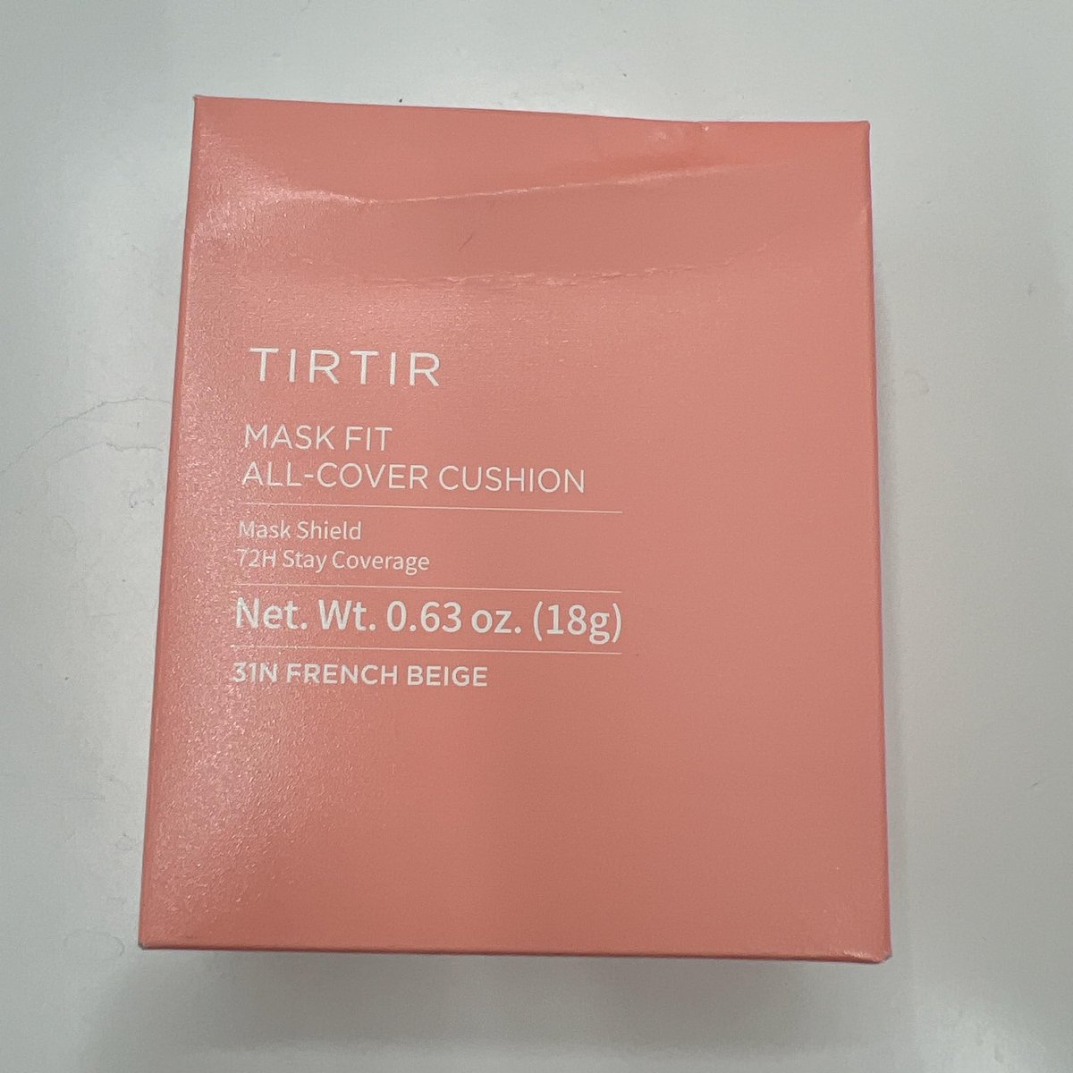 TIRTIR Mask Fit All Cover Pink Cushion Foundation - High Coverage, Velvety Matte Finish, Lightweight, Flawless, Corrects Redness (#31N French Beige, Full Size 0.63 Fl Oz) - görsel 13
