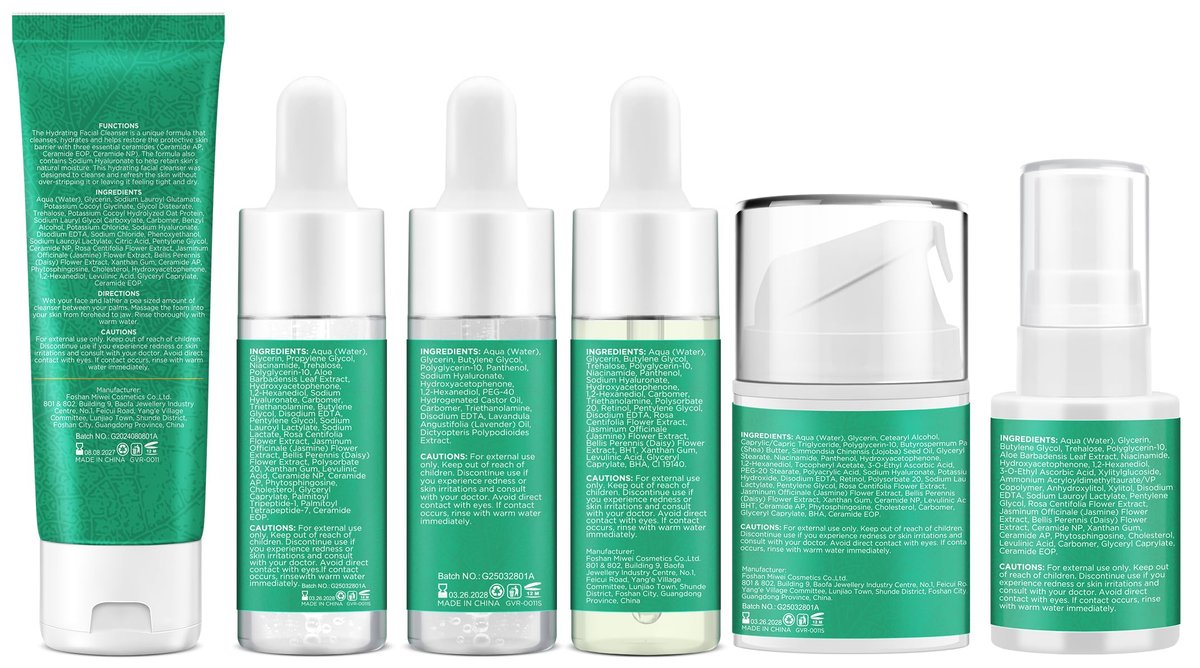 Lifting & Firming Anti-Aging Skin Care Set Kit for Women & Teens - Niacinamide Retinol Serum, Hyaluronic Acid Serum, Travel Size Skincare Gift Set - görsel 13
