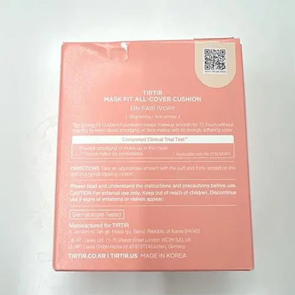TIRTIR Mask Fit All Cover Pink Cushion Foundation - #13N Fair Ivory, High Coverage Velvety Matte Finish, Lightweight Korean Cushion (Full Size, 0.63 Fl Oz) Avelisse
