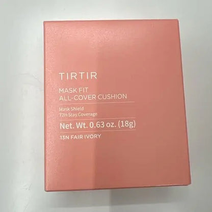 TIRTIR Mask Fit All Cover Pink Cushion Foundation - #13N Fair Ivory, High Coverage Velvety Matte Finish, Lightweight Korean Cushion (Full Size, 0.63 Fl Oz) Avelisse