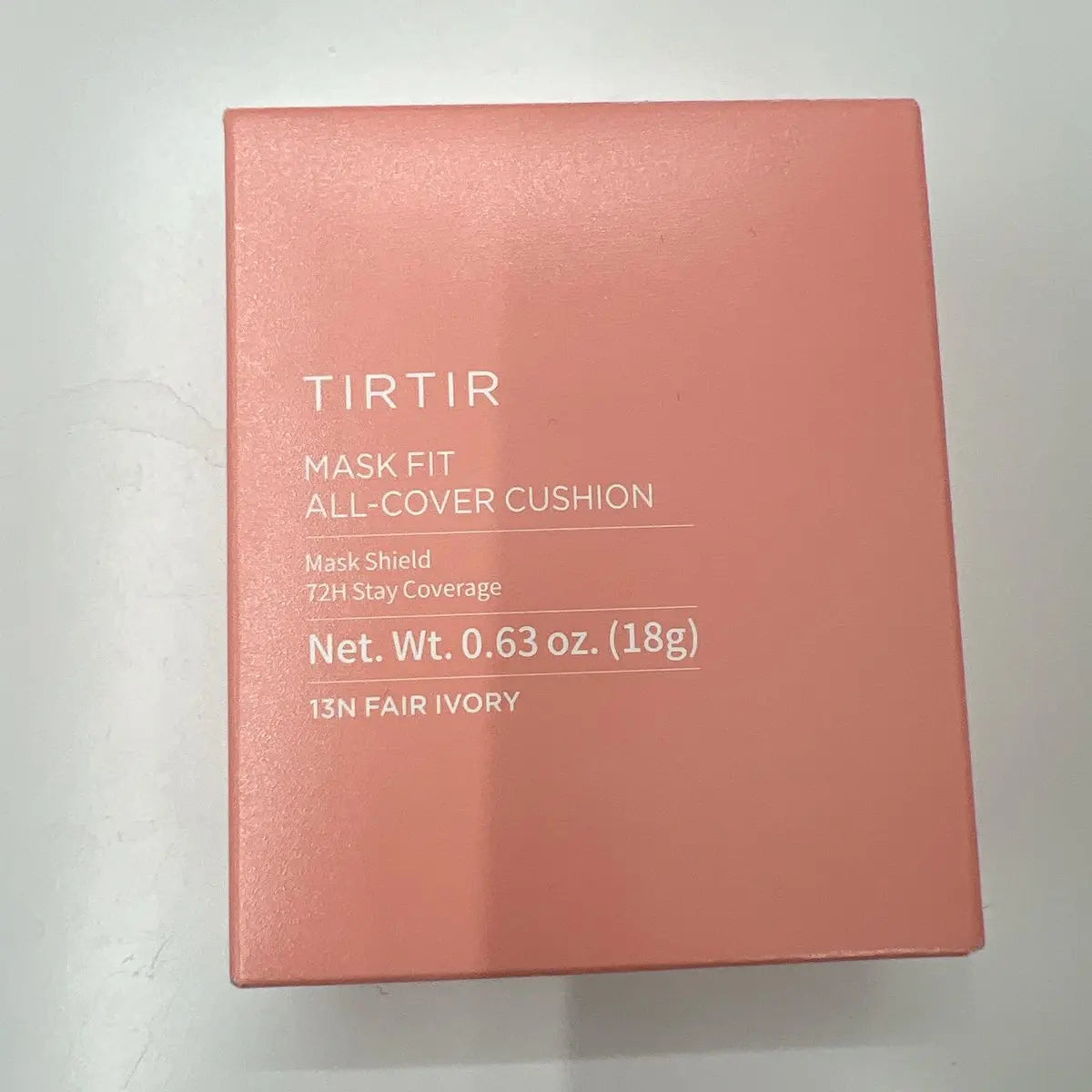 TIRTIR Mask Fit All Cover Pink Cushion Foundation - #13N Fair Ivory, High Coverage Velvety Matte Finish, Lightweight Korean Cushion (Full Size, 0.63 Fl Oz) Avelisse