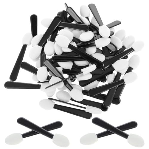 Giantree 50 Pcs Disposable Eyeshadow Applicators - Mini Eye Shadow Sponge Applicators Portable Travel Brushes for Women - görsel 2
