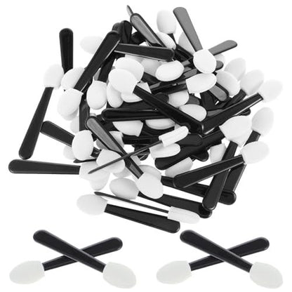 Giantree 50 Pcs Disposable Eyeshadow Applicators - Mini Eye Shadow Sponge Applicators Portable Travel Brushes for Women