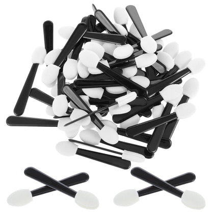 Giantree 50 Pcs Disposable Eyeshadow Applicators - Mini Eye Shadow Sponge Applicators Portable Travel Brushes for Women