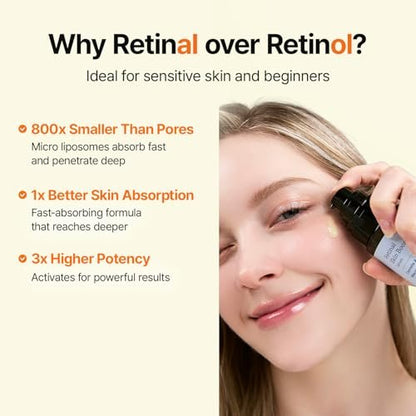 MEDITHERAPY Retinal Skin Booster Serum – Retinaldehyde & Niacinamide Anti-Aging Serum for Fine Lines, Firming & Radiance, Hydrating Face Serum for All Skin Types, 5.07 fl oz Avelisse