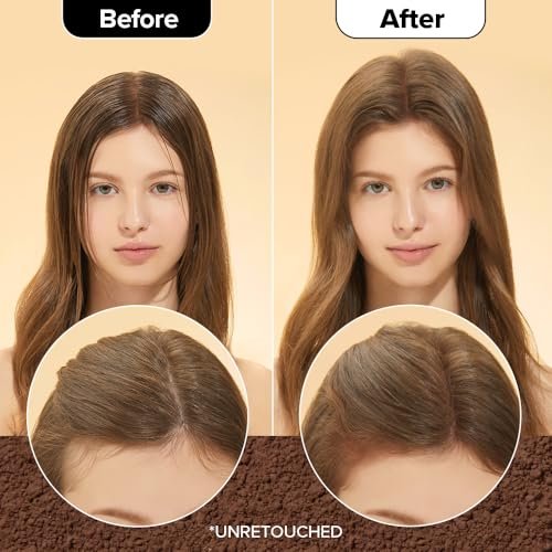 I DEW CARE Biotin Clarifying Dry Shampoo - Tap Secret Brown | Strengthening & Volumizing Powder for Brunettes | Refillable, Travel Size, Non-Aerosol | Korean Ginseng Infused | 0.26 Oz Avelisse